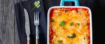Vegetarian Enchilada Breakfast Casserole