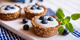 No-Bake Healthy Blueberry Tarts