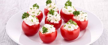Ricotta-Stuffed Cherry Tomatoes 
