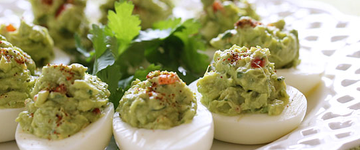 Guacamole Deviled Eggs