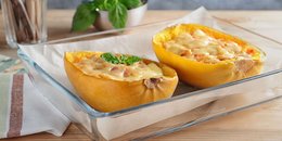 Baked Creamy Spaghetti Squash with Turkey