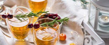 Fizzy Rosemary Cider Mocktail