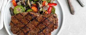 Grilled Steak with Veggie Foil Packs