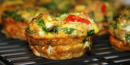 Egg Muffin Cups with Mushrooms and Red Pepper