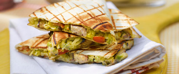 Chicken Quesadilla with Corn