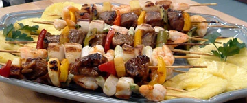surf 'n' turf skewers