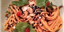 ByziMom's Raw Sweet Potato Pad Thai