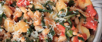Skillet Gnocchi with Chard & White Beans