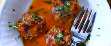 Thai Lamb Meatballs with Coconut Red Curry