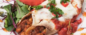 Turkey & Sweet Potato Pita Enchiladas