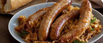 TNT Brats and Sauerkraut