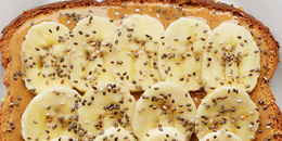 Banana, Peanut Butter and Chia Seeds ( low FODMAP)