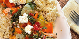 Easy Sheet Pan Lemon Chicken & Feta Dinner