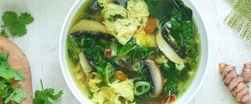 Anti-Inflammatory Egg Drop Soup - not spicy