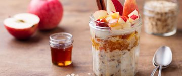 Apple and Banana Muesli with Yogurt