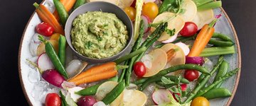 Summer Crudités with Avocado Dip