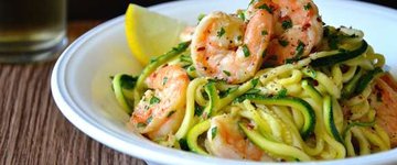 Skinny Shrimp Scampi with Zucchini Noodles