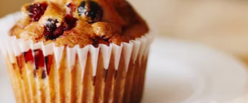 Cranberry Coconut Blender Muffins