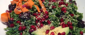 5 Minute Rainbow Kale Salad