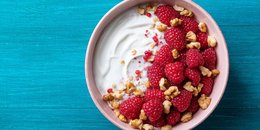 Coconut Yogurt with Raspberries