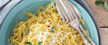 Herbed Spaghetti Squash With Angel Hair Pasta