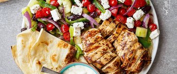 Chicken Souvlaki Salad