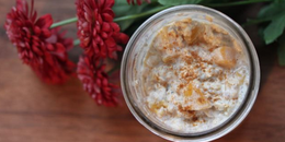 Kefir Peach Overnight Oats