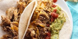 Crockpot Cool Ranch Shredded Chicken Tacos
