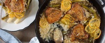 Baked Risotto with Lemon Chicken