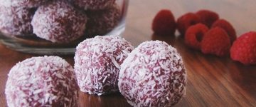 Raspberry Coconut Bliss Balls