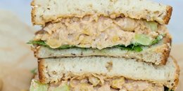 Buffalo Chickpea Salad Sandwich