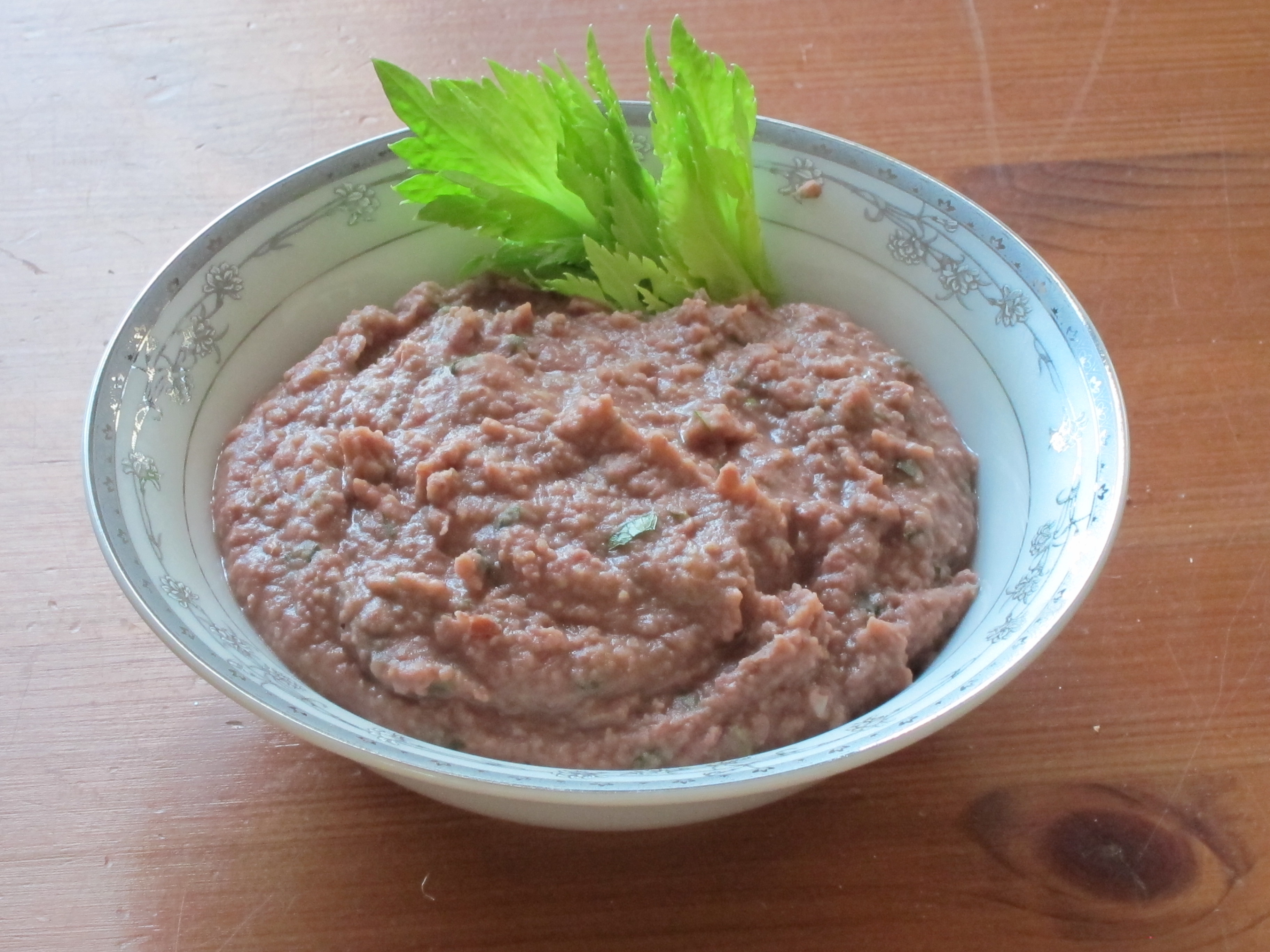 Mashed Beans with Walnuts and Cilantro