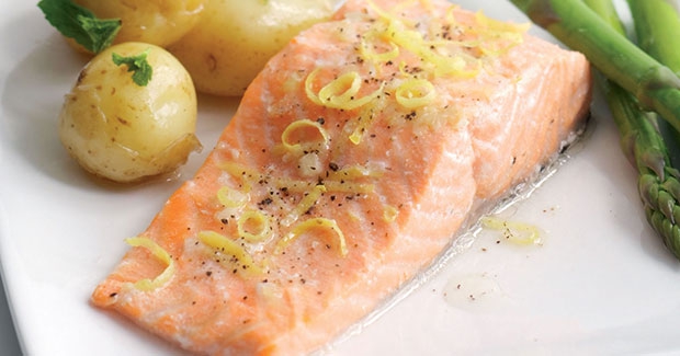 Steamed Salmon