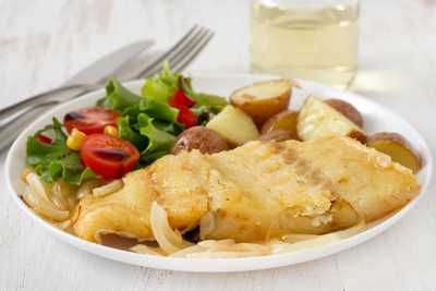 Baked Codfish  with Vegetables