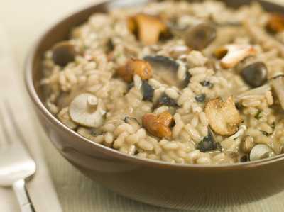 Mushroom Risotto with Spinach