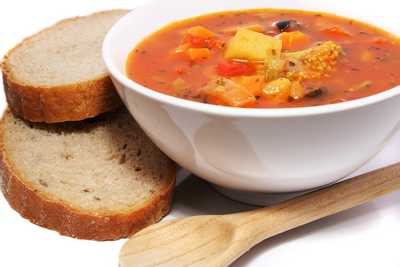 Provencal Vegetable Soup with Goat Cheese