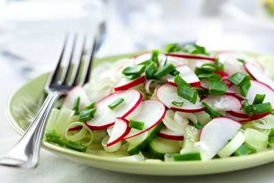 Ukrainian Radish and Cucumber Salad with EVO