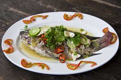 Steamed White Fish