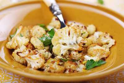 Parmesan Roasted Cauliflower with Marjoram