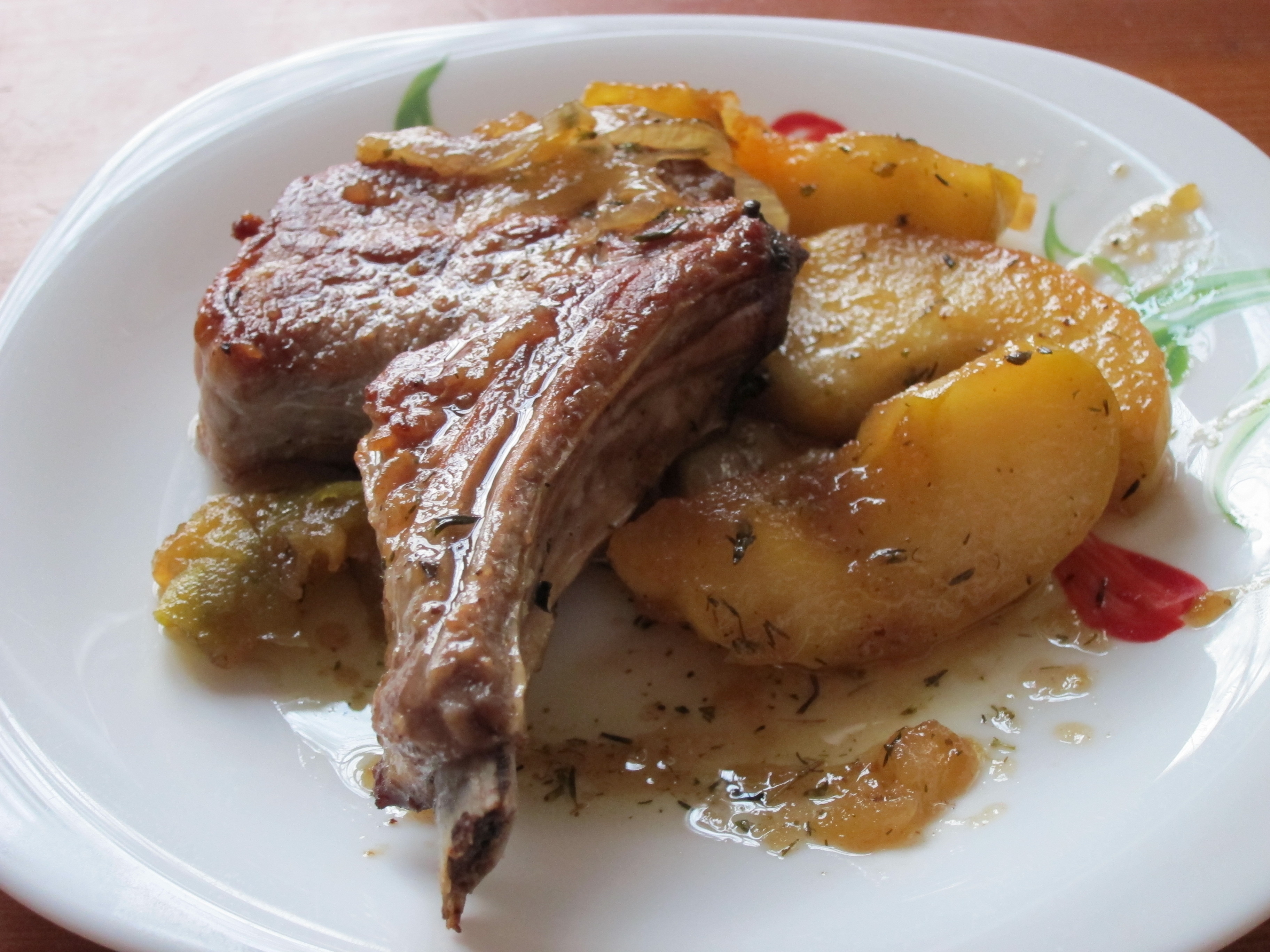 Pork Chops with Apple & Maple Sauce