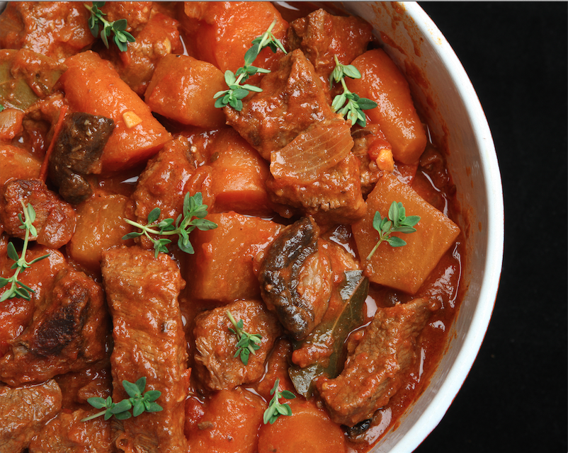 Beef Stew with Potatoes, Carrots & Mushrooms 