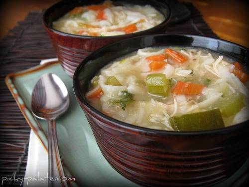 Chunky Chicken Noodle and Vegetable Soup