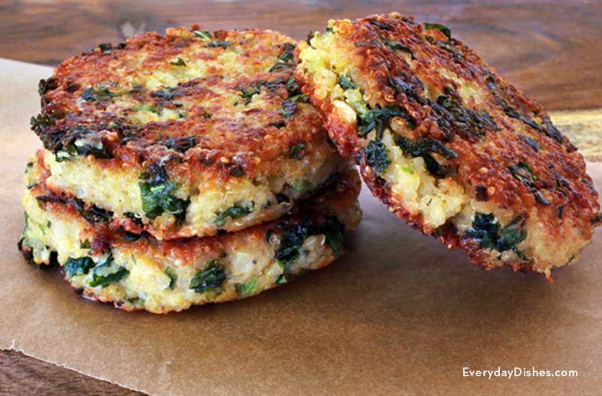 Kale Quinoa Patties ( Low FODMAP Variation )