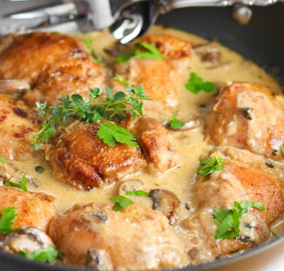 Creamy Skillet Chicken and Mushroom