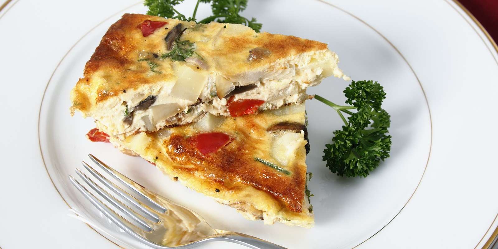 Leek, Mushroom & Cheese Frittata 