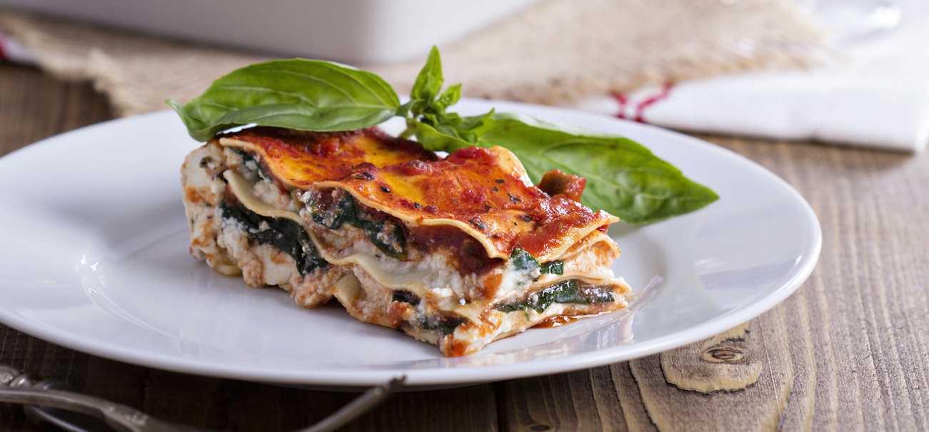 Spinach & Mushroom Lasagna 