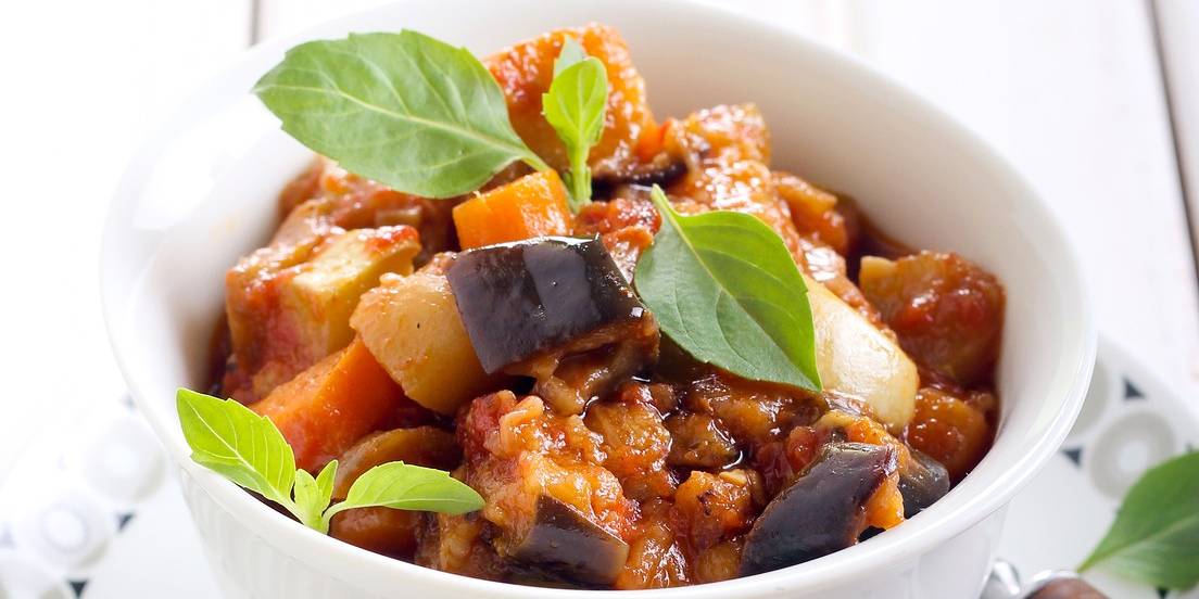 Moroccan Eggplant With Tomatoes