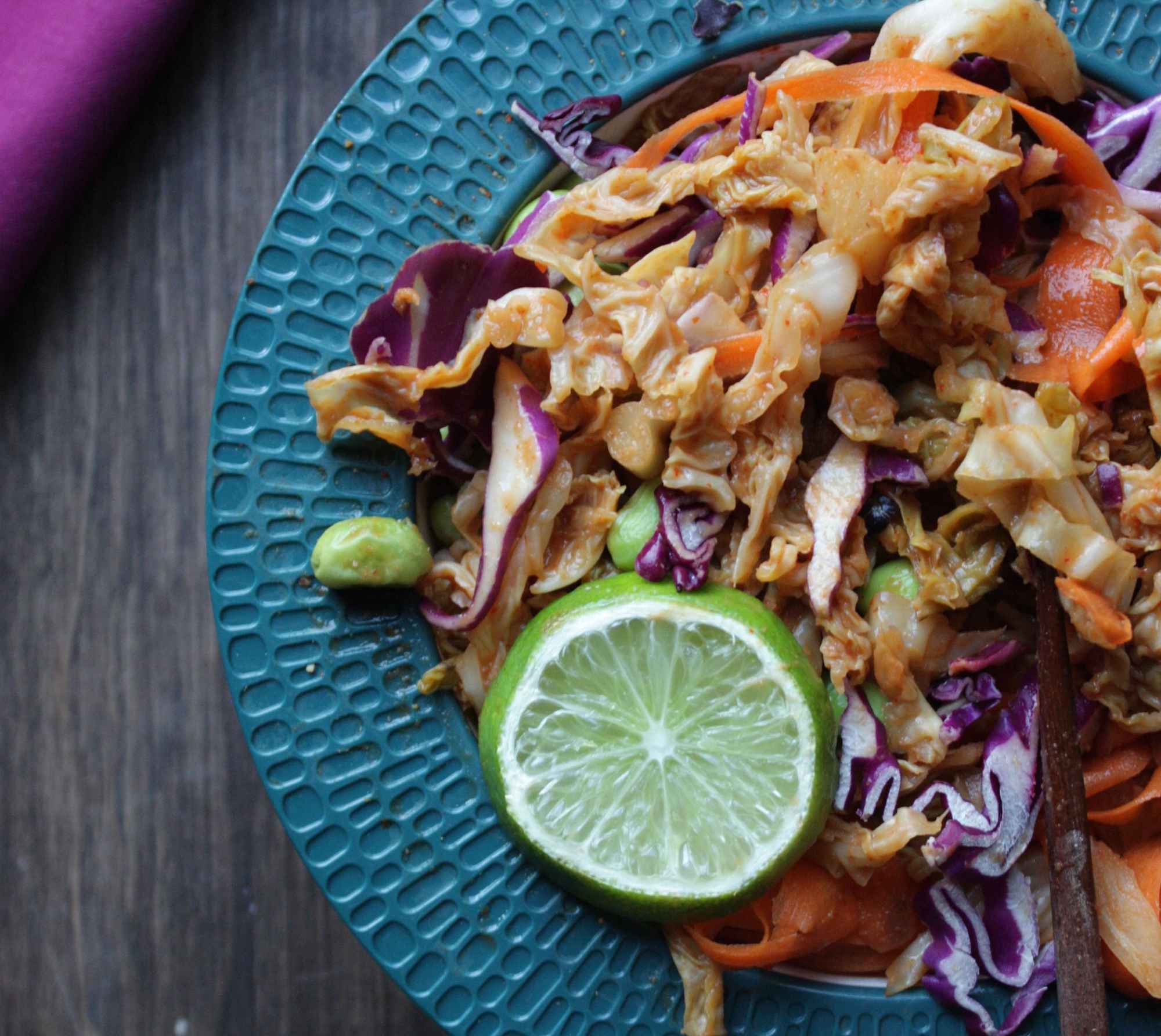 Healthy Pad Thai with Shredded Cabbage (copy)