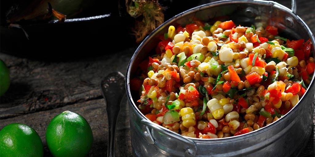 Lentil & Corn Salad