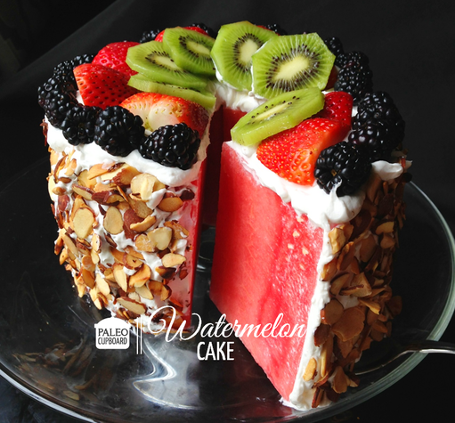 Paleo Watermelon Cake